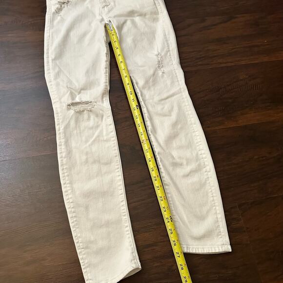 MOTHER white the Looker distressed skinny jeans size 27 - Picture 13 of 15